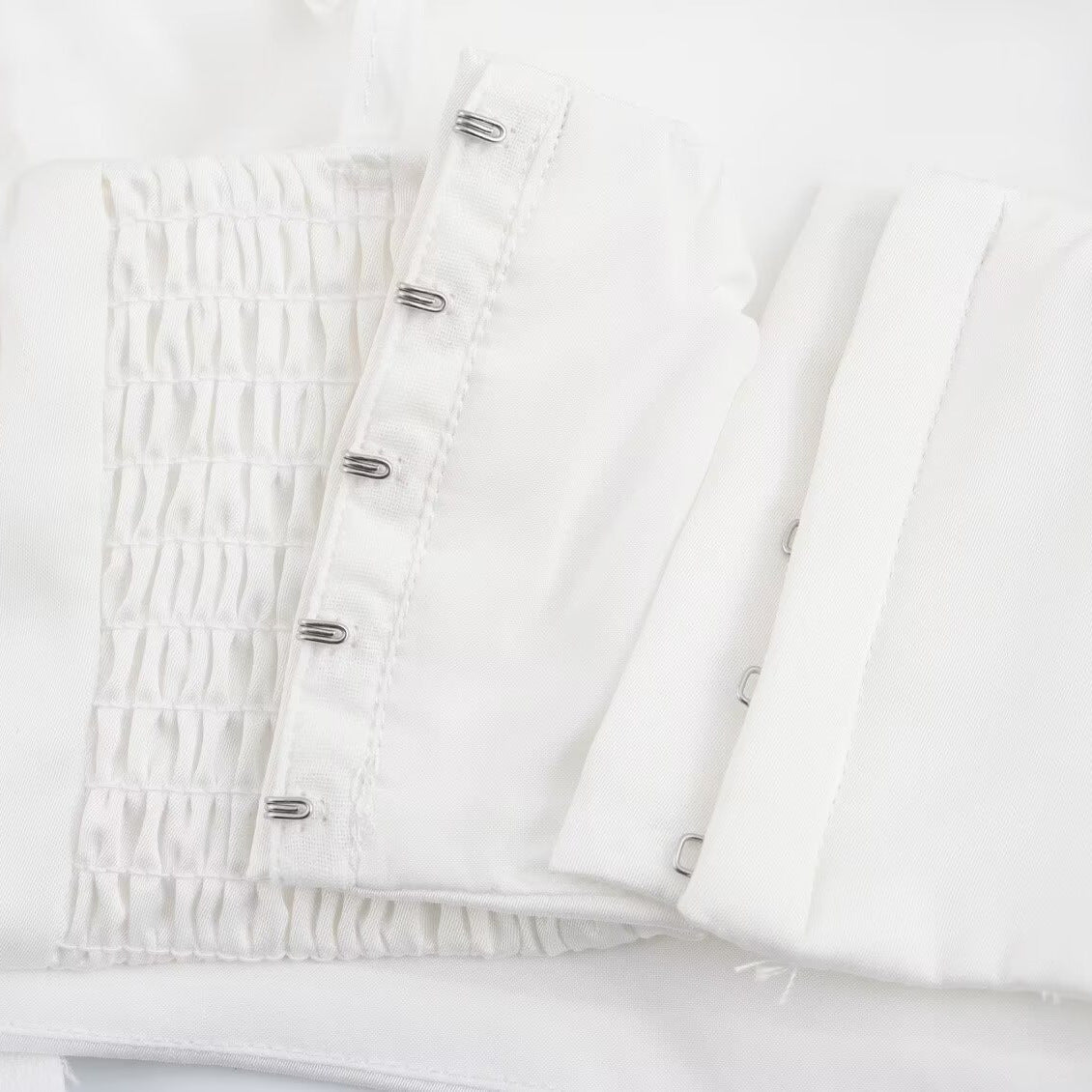 White Flowers Flower-Embellished Top