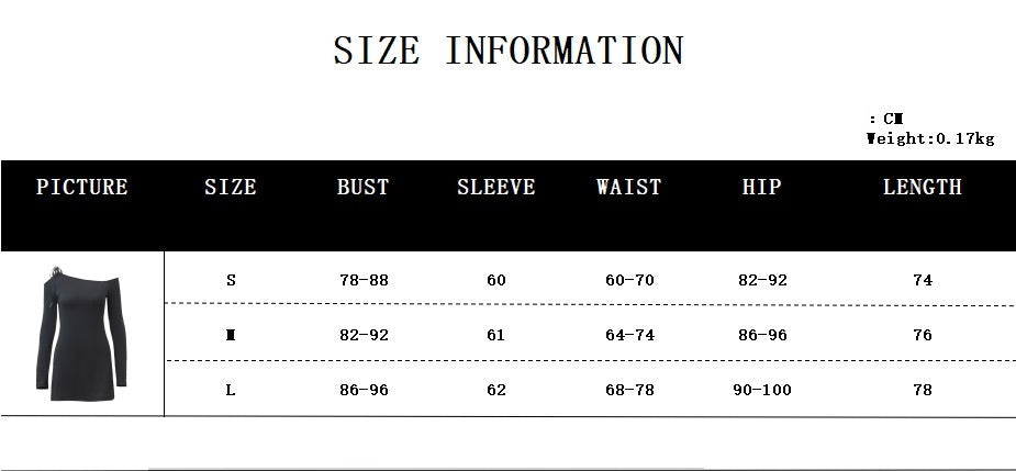 Black Long-Sleeve Cold Shoulder Mini Dress