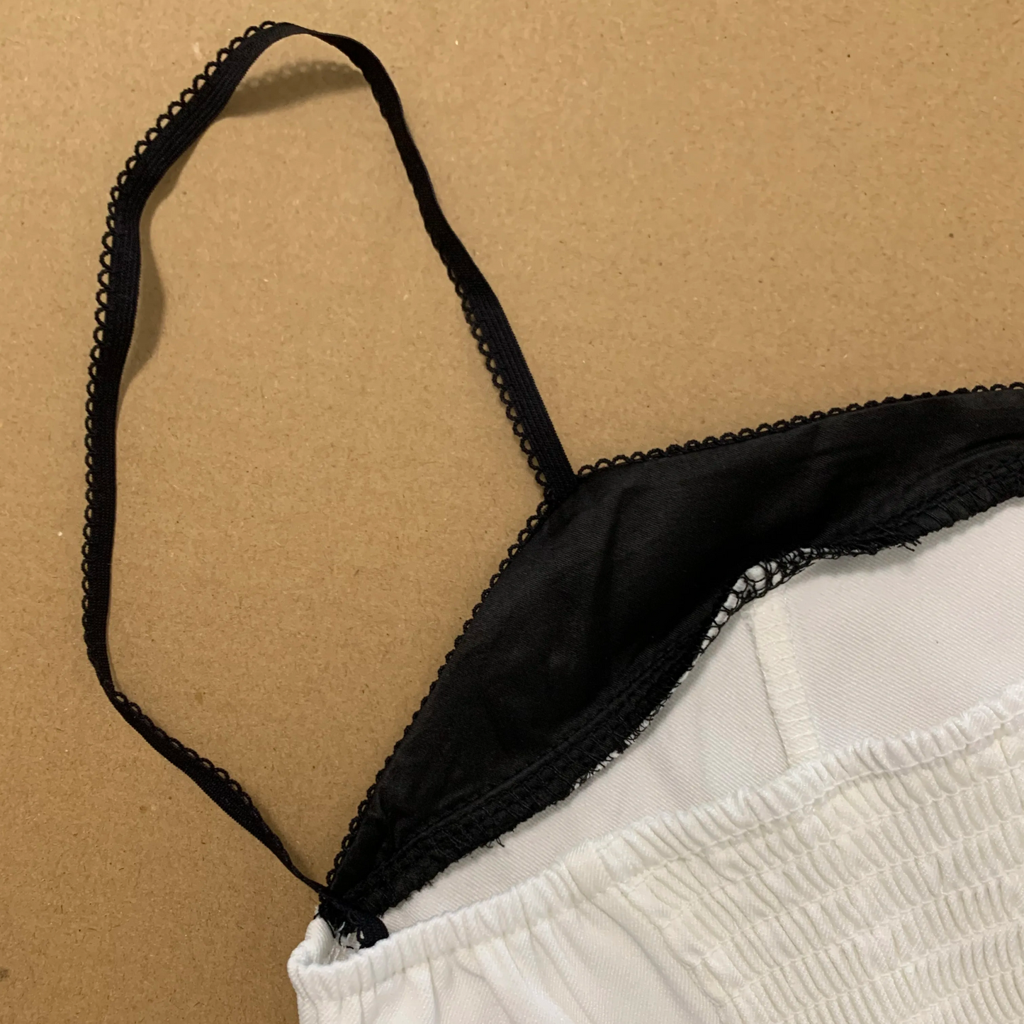 White And Black Two-Tone Top