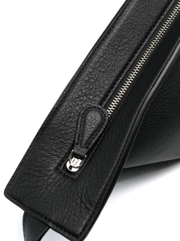 Black Leather Sling bag
