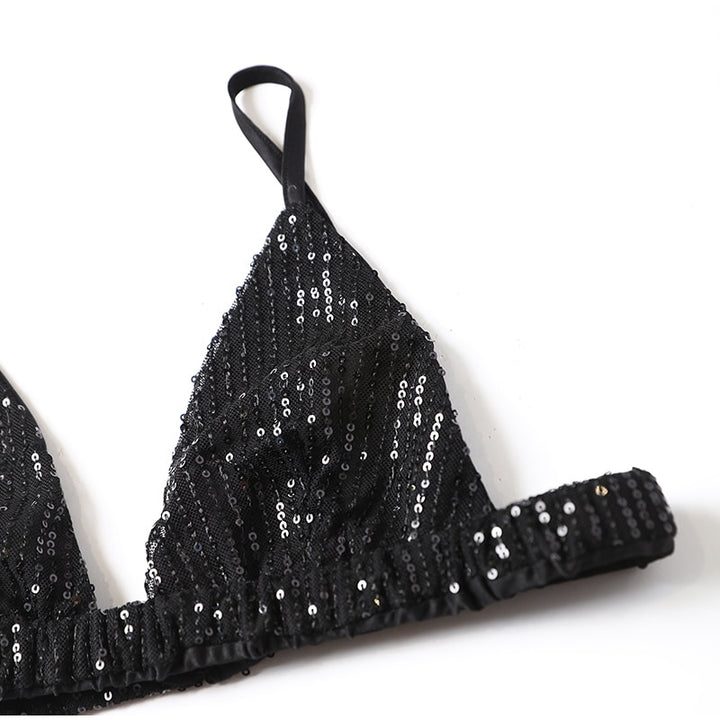 Black Sequin Three Piece Set