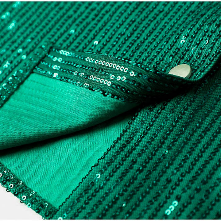 Green Sequin Three Piece Set