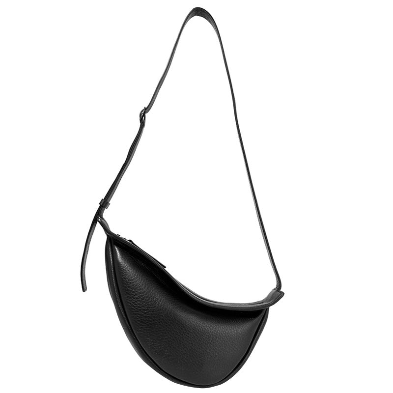 Black Leather Sling bag