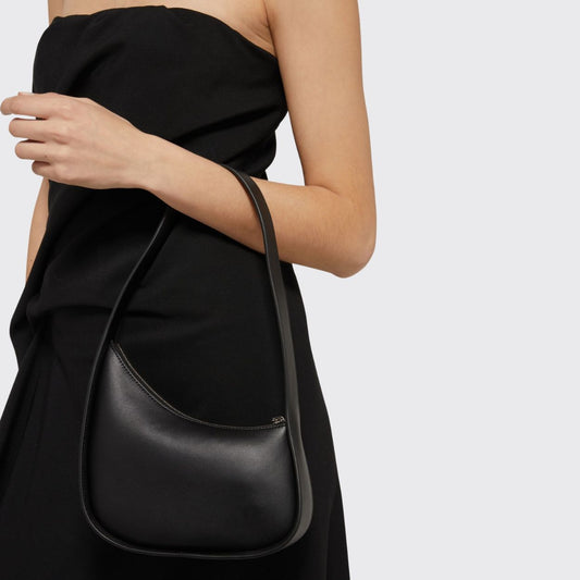 Black Asymmetric Shoulder Bag