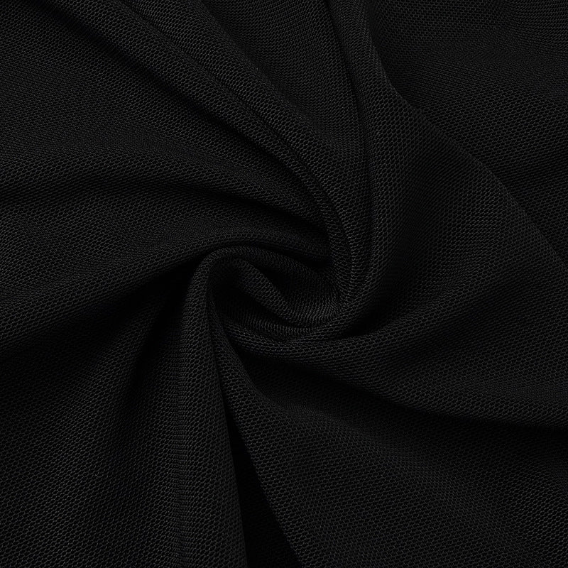 Black Signature Ruched Mini Dress