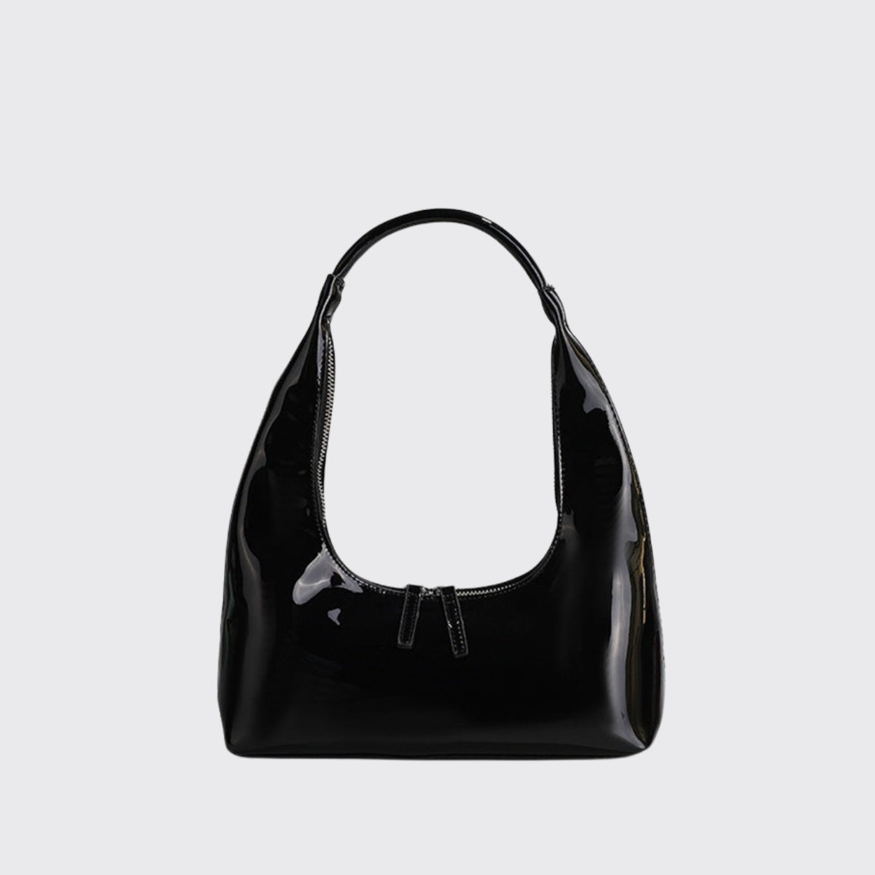 Black Retro Baguette Bag
