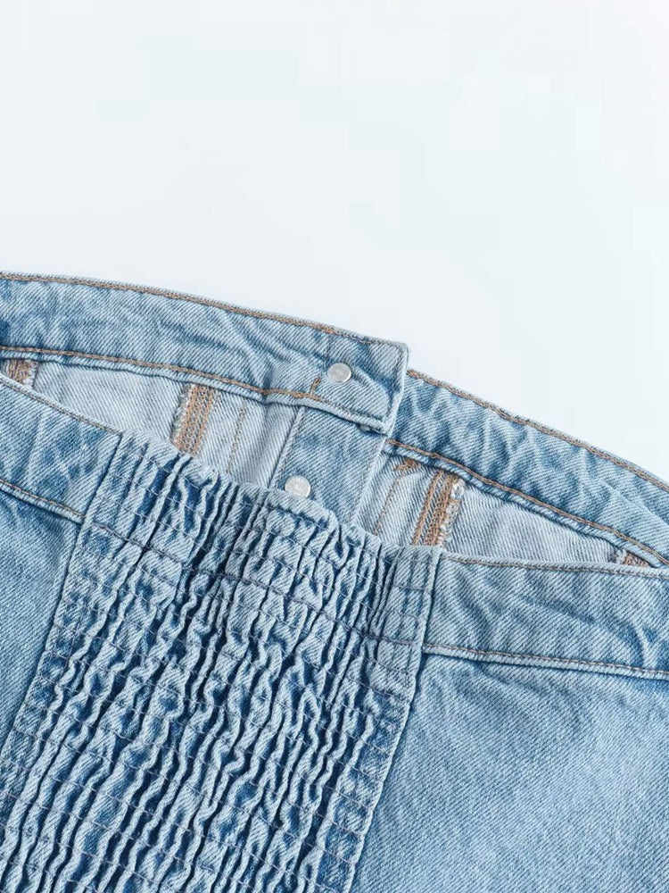 Sleeveless Denim Corset Top