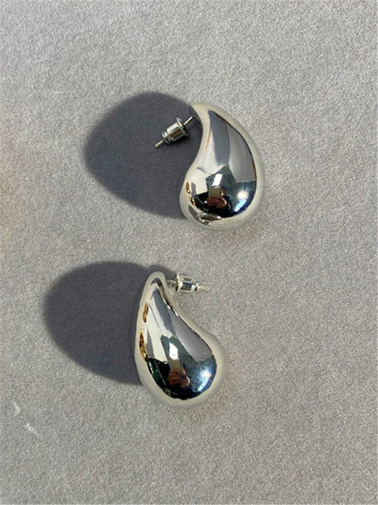 Silver Teardrop Drop Earring