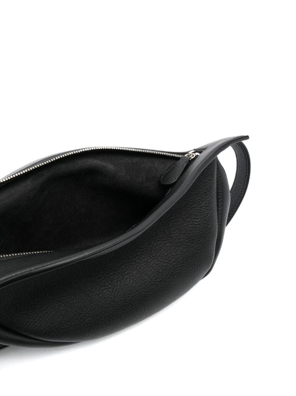Black Leather Sling bag