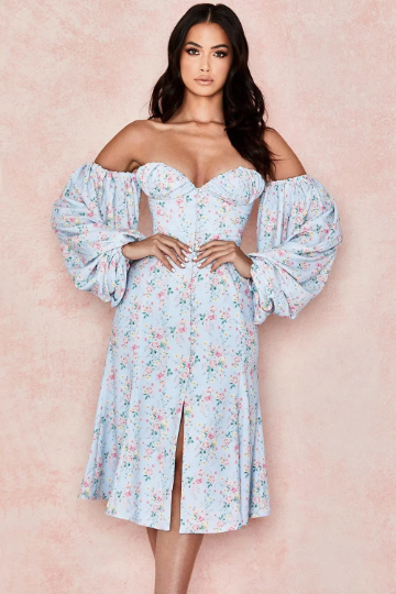 Jasmine Cottagecore Fashion Puff Sleeve Dress